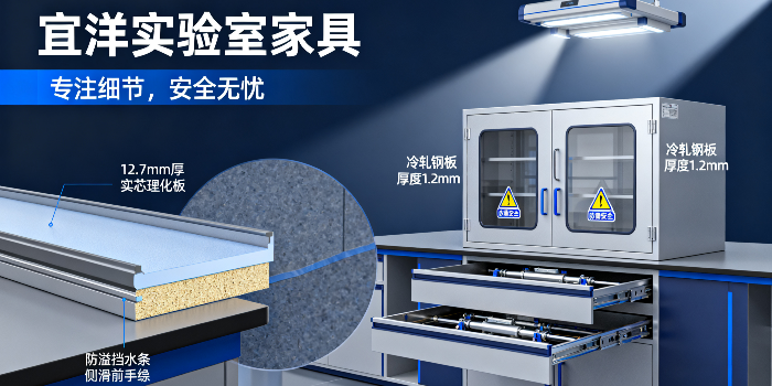 告别 “一刀切”！宜洋实验室家具定制化方案适配多元科研需求